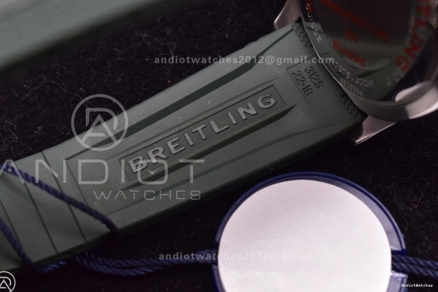 BLSF Rubber Strap 1164 Green SuperOcean Automatic Edition Orange A Dial 42 on 1:1 SS Best FashionForward 0131